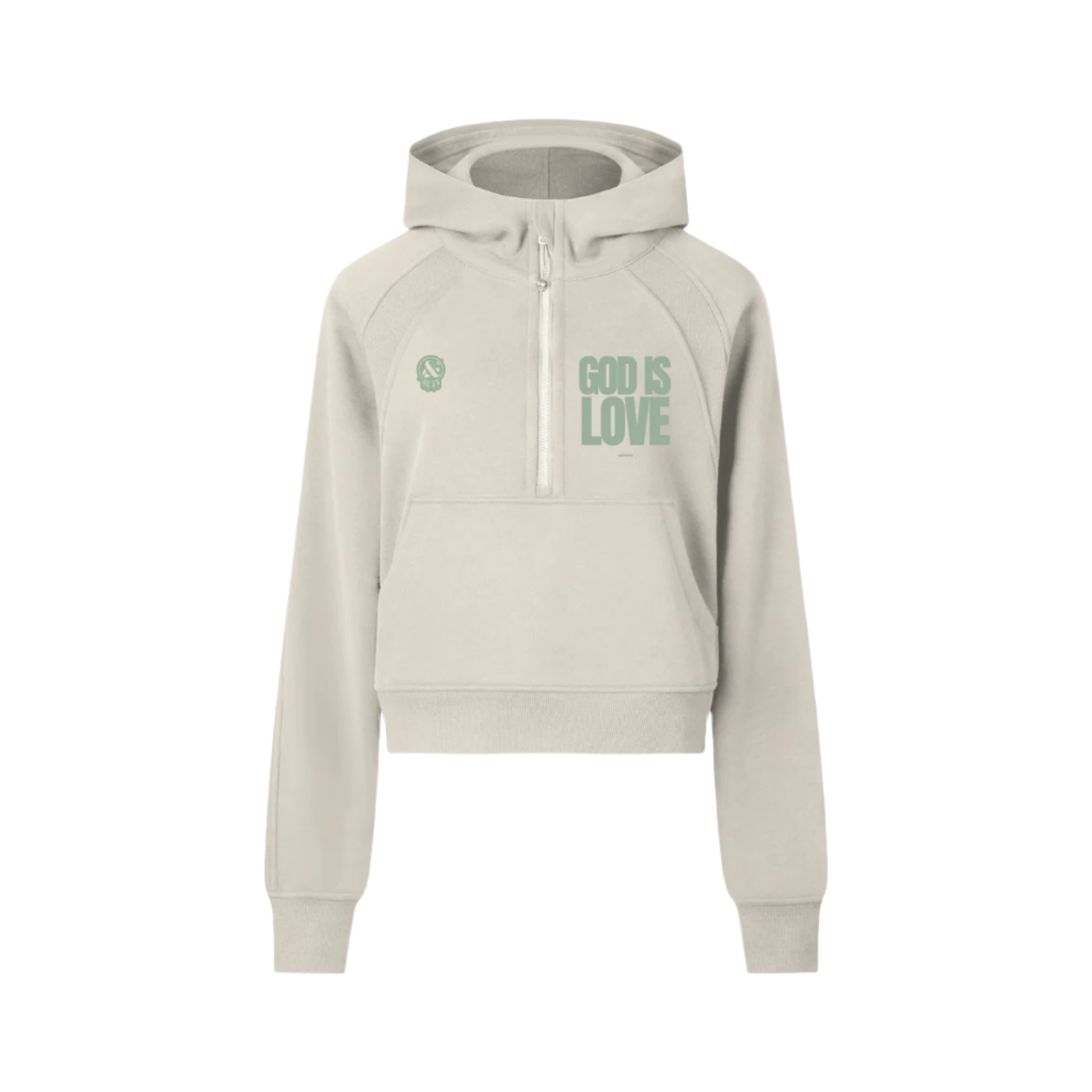 God is Love Cropped Hoodie