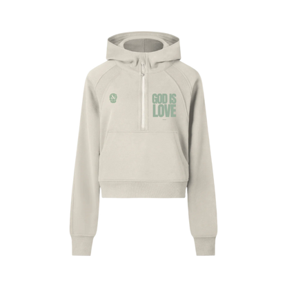God is Love Cropped Hoodie