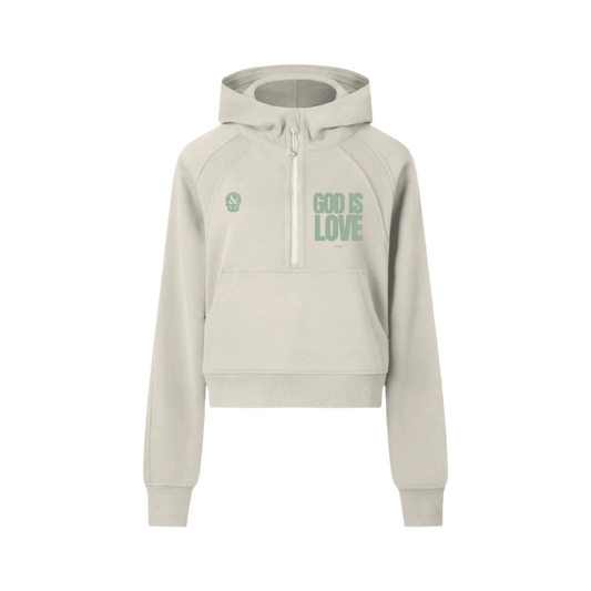 God is Love Cropped Hoodie