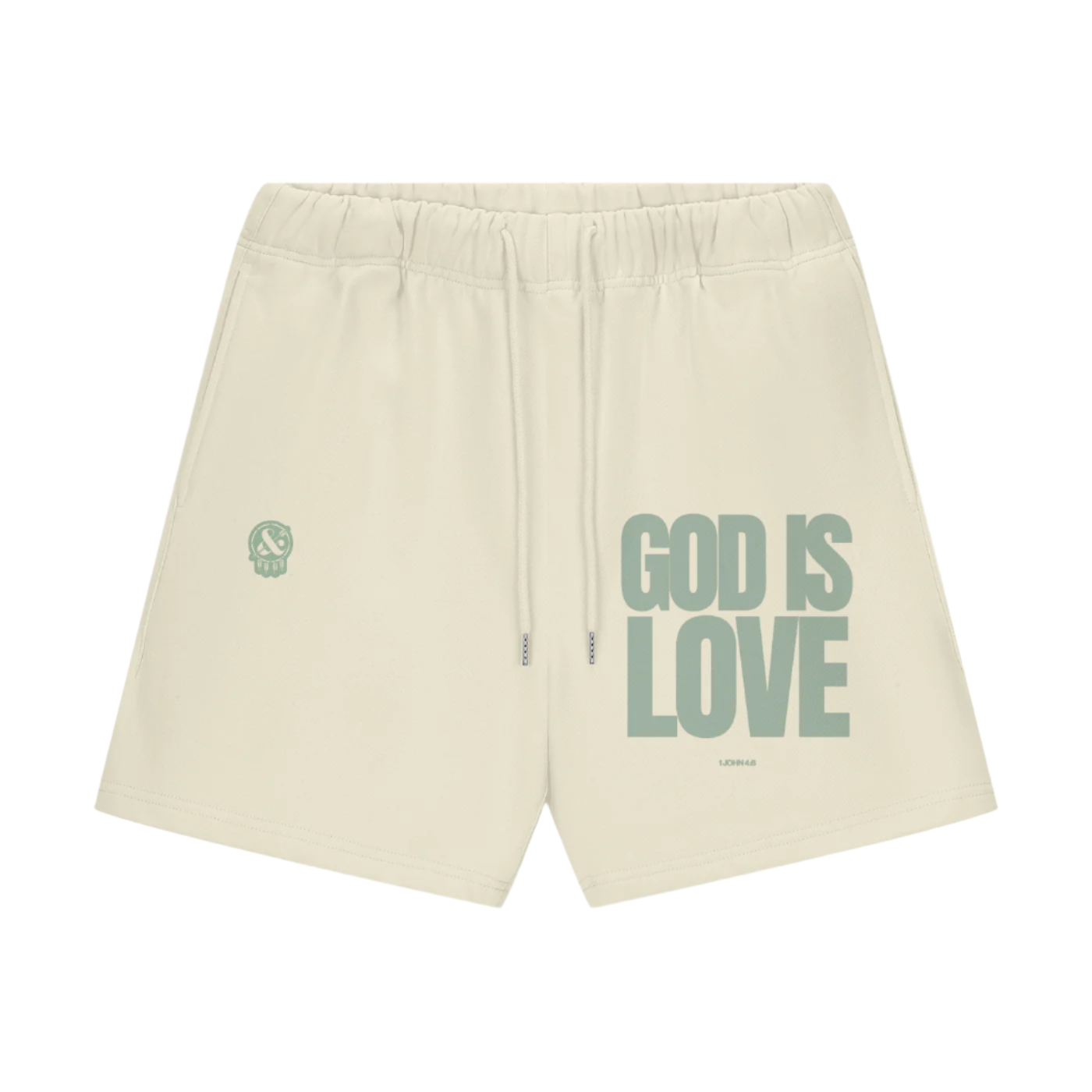 God is Love Streetwear Fleece Shorts