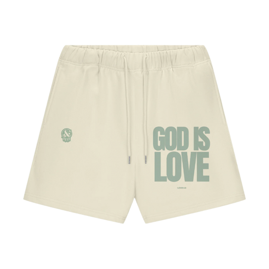 God is Love Streetwear Fleece Shorts