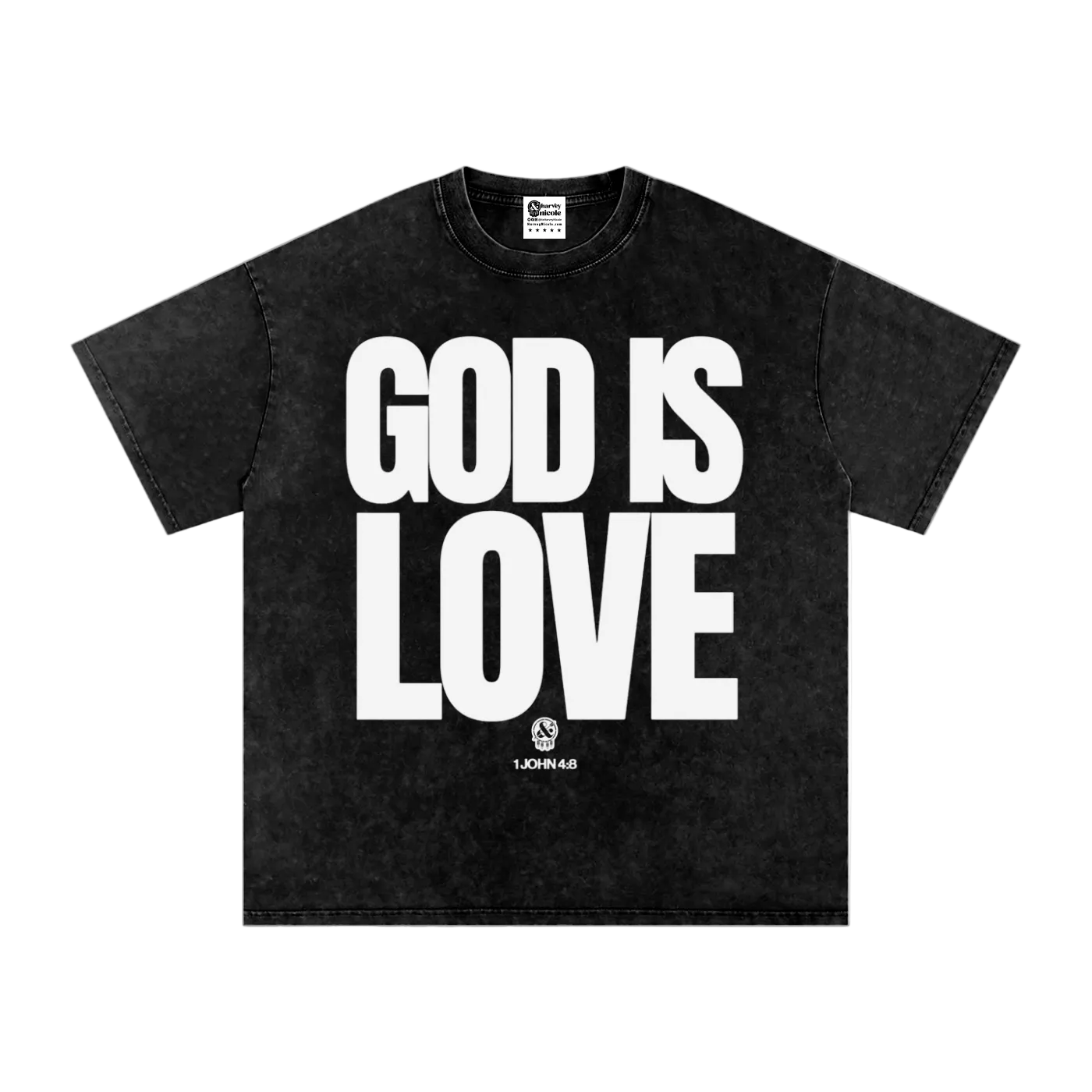 God is Love Snow Washed