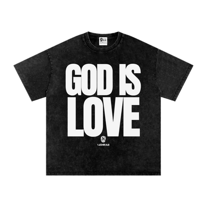 God is Love Snow Washed