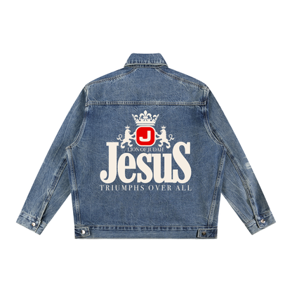 Lion of Juda Vintage Wash Denim Jacket