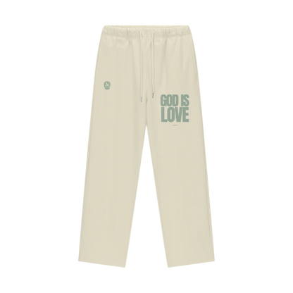 God is Love Fleece Straight Leg Sweats