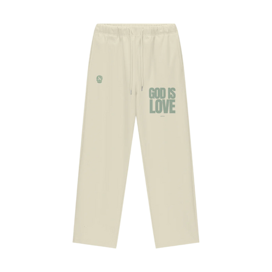 God is Love Fleece Straight Leg Sweats