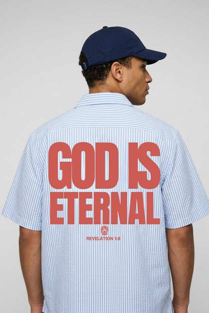 God is Eternal Oversized Button Up