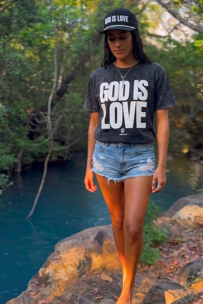 God is Love Snow Washed
